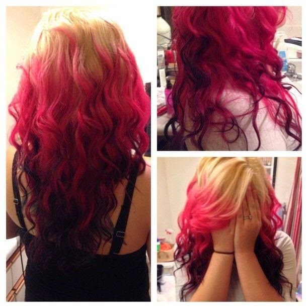 Red Blonde Ombre hairstyle Red Blonde hair