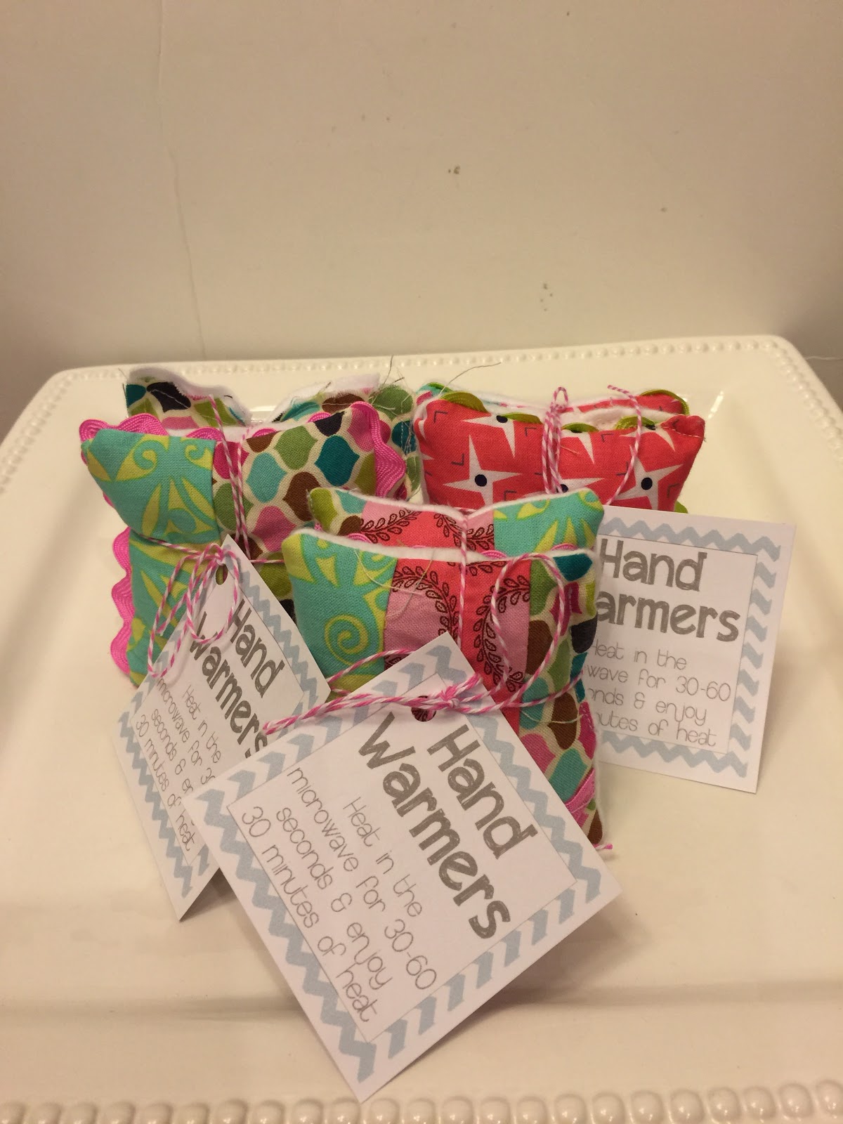 Spearmint Rice Bag Hand Warmers Tutorial A Vision to Remember All