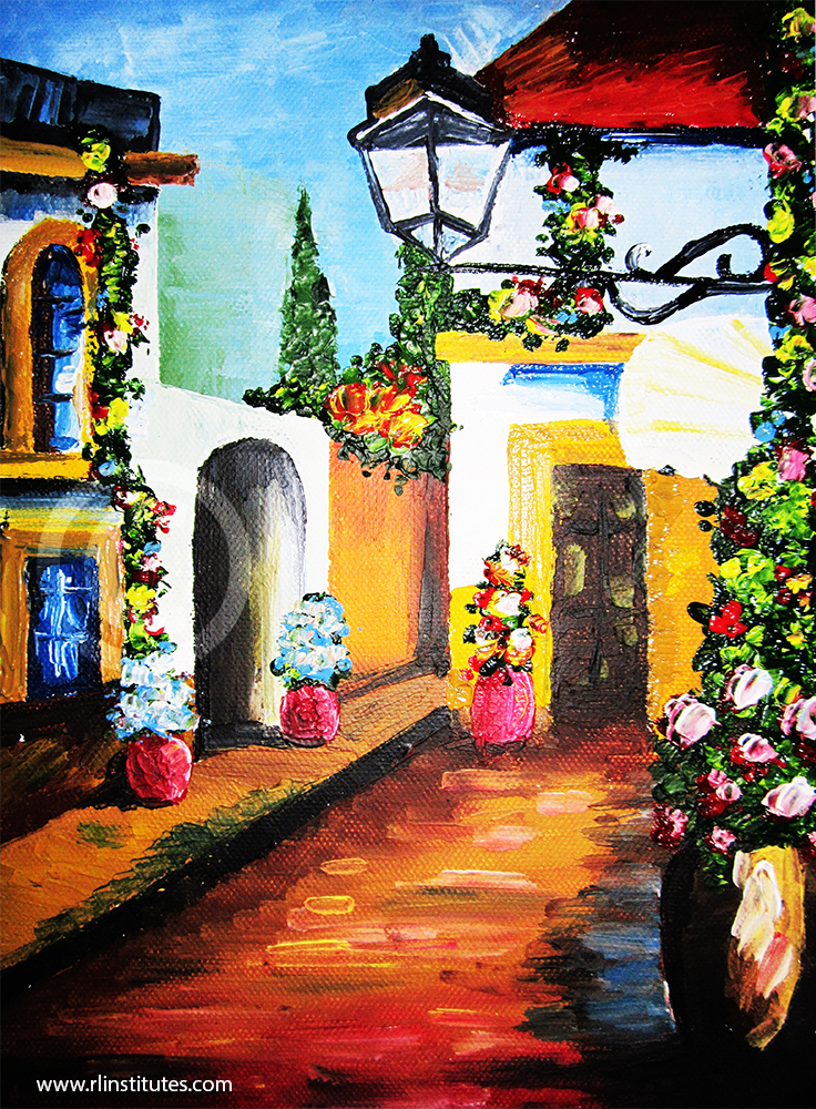 BSc AnimationMadurai Oil Color Painting Inimai Ponnusamy Ganesan