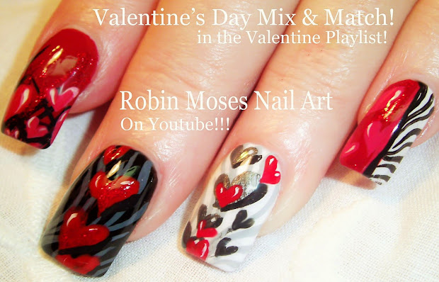 robin moses nail art "valentine
