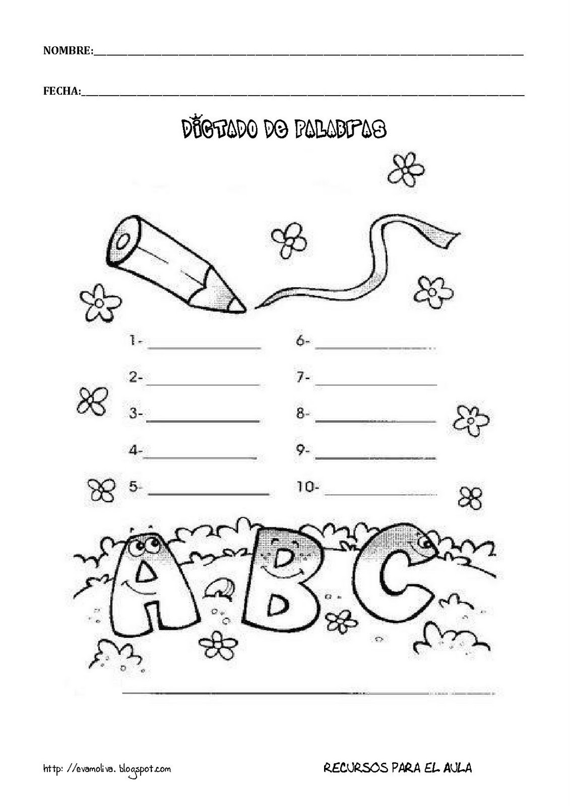 LEARNING IS FUN!: DICTADO DE PALABRAS