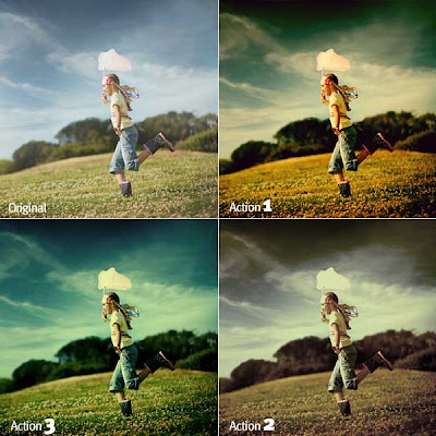 acciones vintage retro photoshop