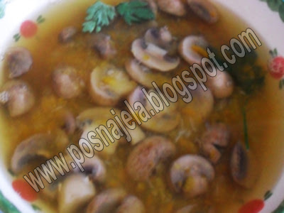Супа од печурака и кромпира-на води