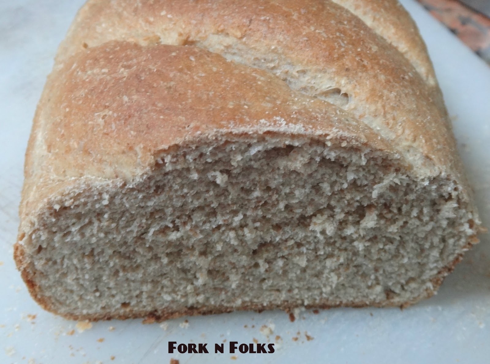 Fork n Folks Whole Wheat Bread Eggless