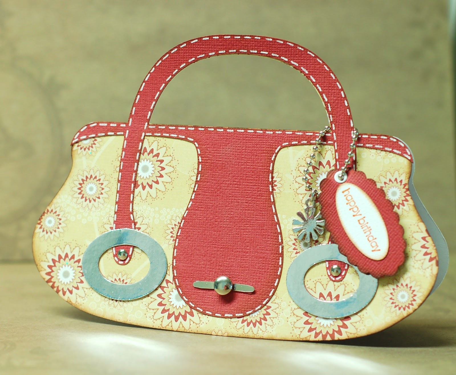 Paper Creations by Kristin Purse Shaped Cards