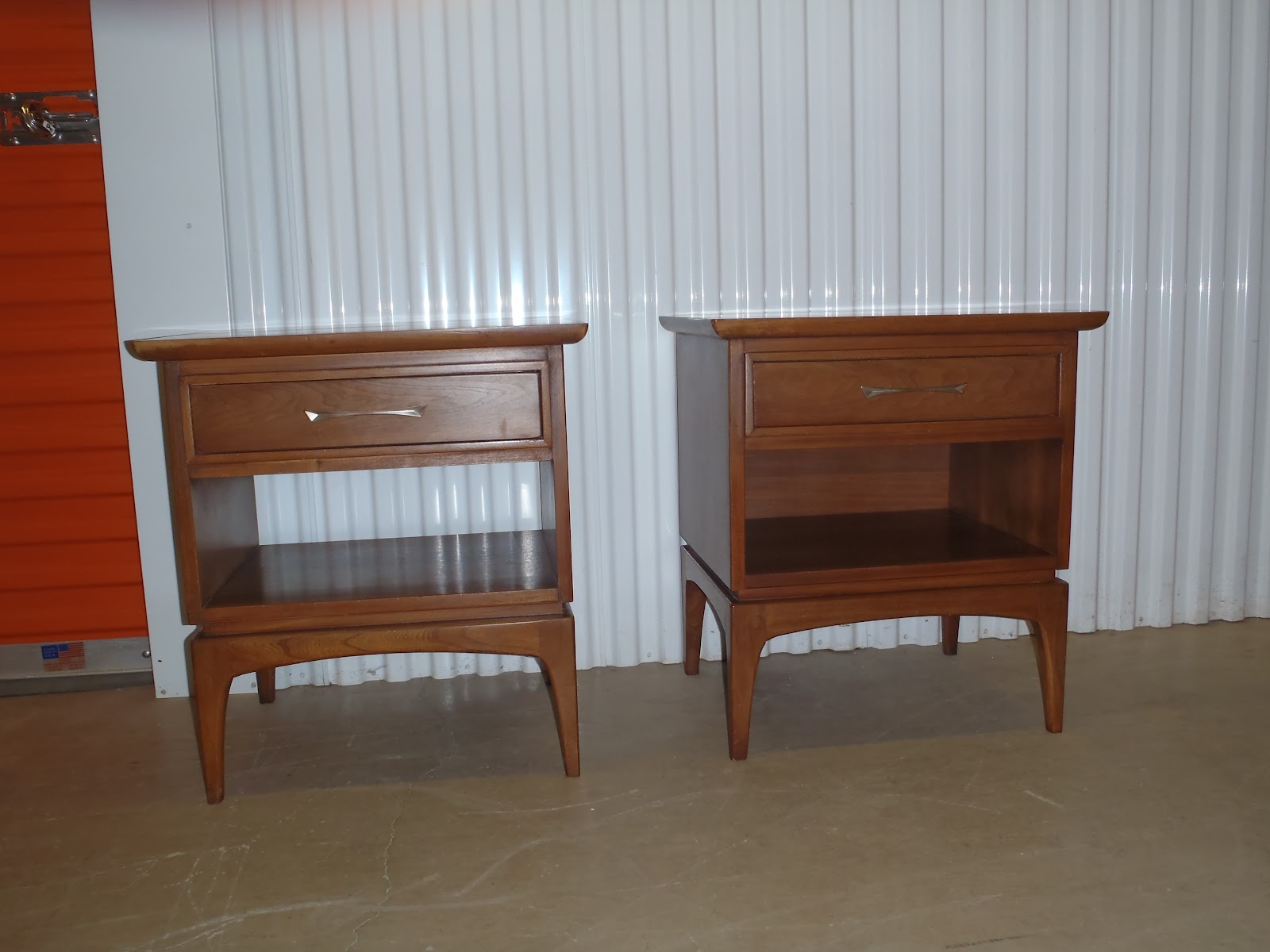 The Retrospective Modernist Kent Coffey "The Wharton" Night Stands SOLD