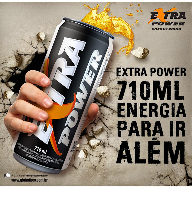 Conceito para campanha de lançamento Extra Power 710ml