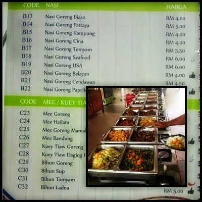 Menu Masakan panas