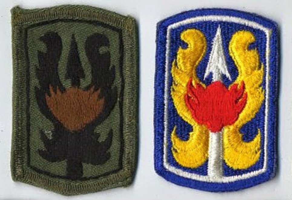 199th LIGHT INANTRY BRIGADECAMO COPPERHEAD AND ONE IN FULL COLOR
