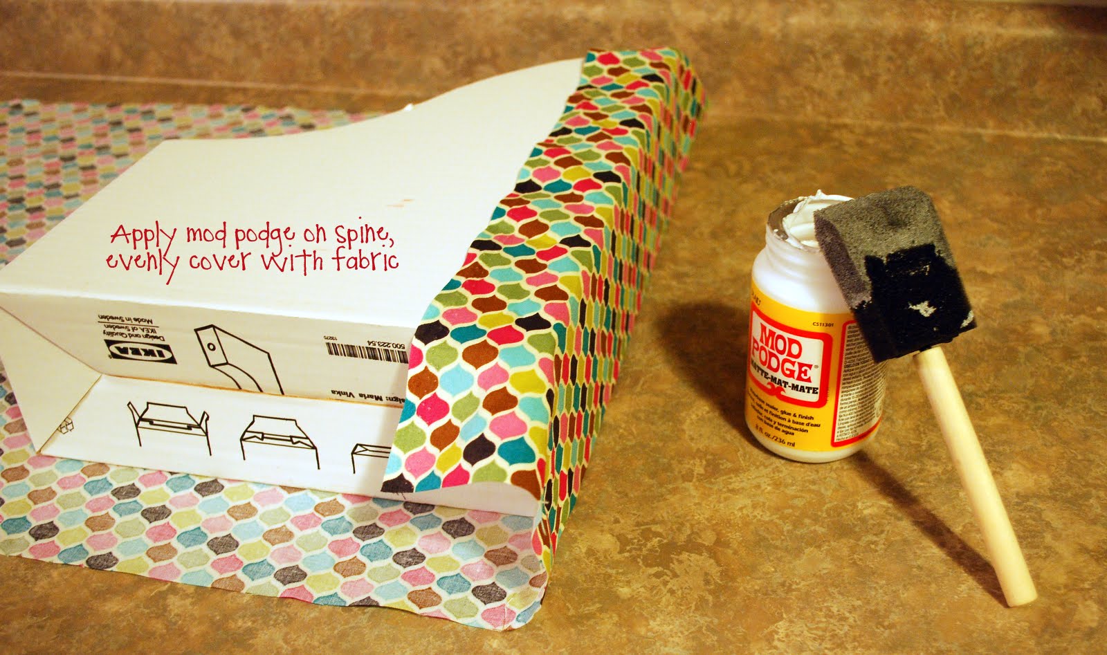 Living Life with Character Fabric Covered Magazine Holders DIY