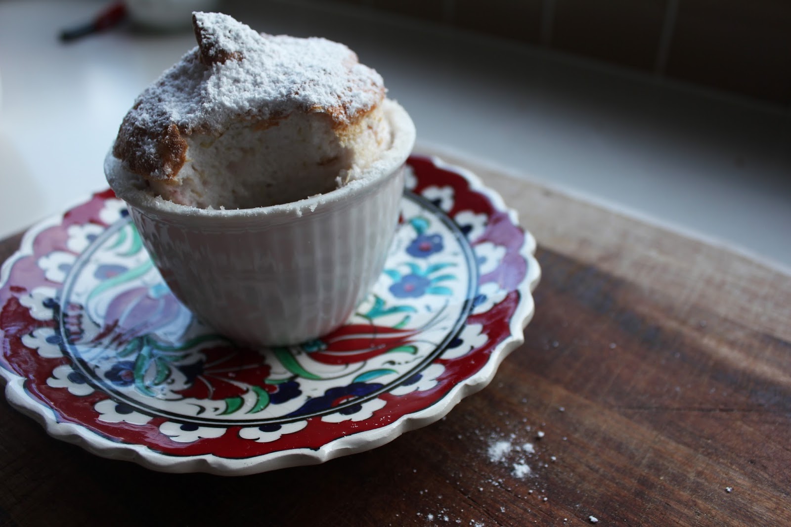 A Traveller's Table Rhubarb Soufflé