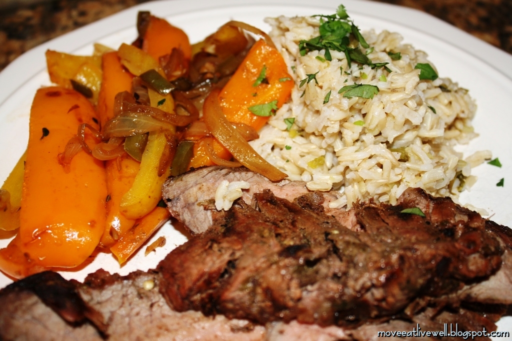 Move. Eat Healthy. Live Better. FLANK STEAK IN LIME CUMIN GARLIC