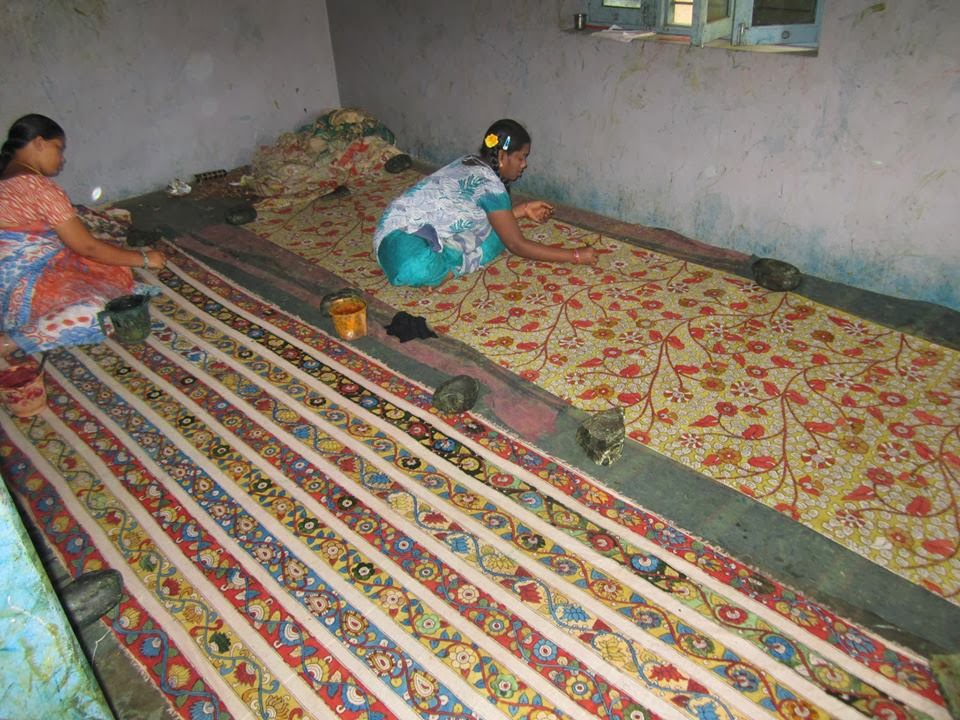 KALAMKARI JAYANTH KALAMKARI DESIGNS Pen Kalamkari Painting Process