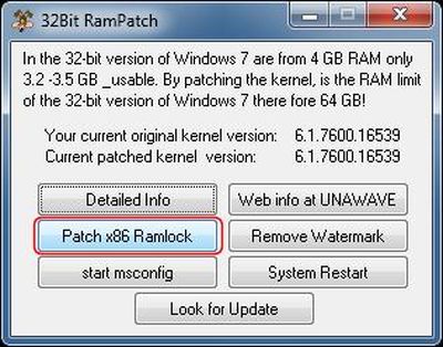 Remove The Ram Limit In Windows 7 X32 Drivers