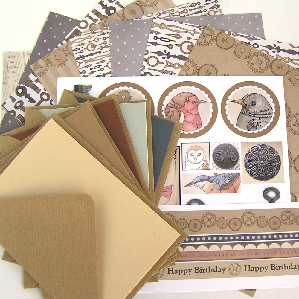 Hazel Fisher Creations New! Steampunk Cardmaking Kit