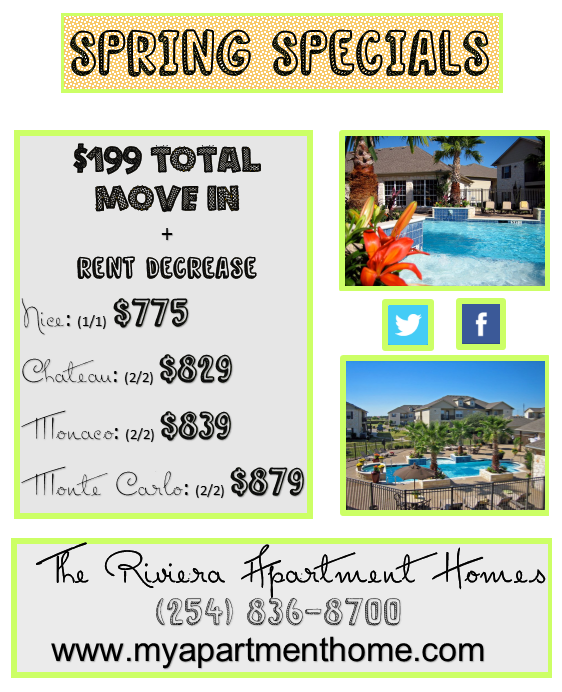 My Apartment Home AWESOME APARTMENT SPECIALS FOR THE SPRING DALLAS