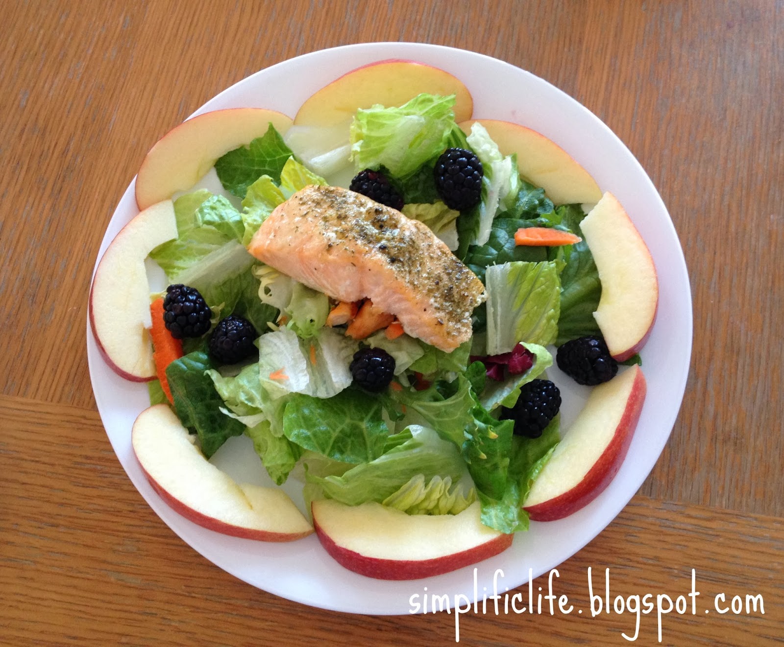 The Simple Life Salmon Berry Salad