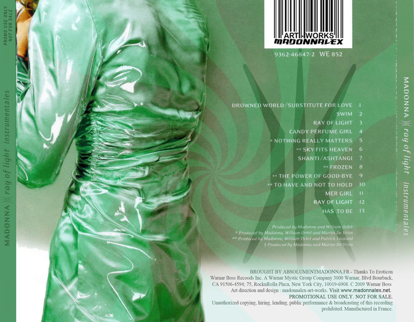 Madonna FanMade Covers Ray of Light Instrumentals