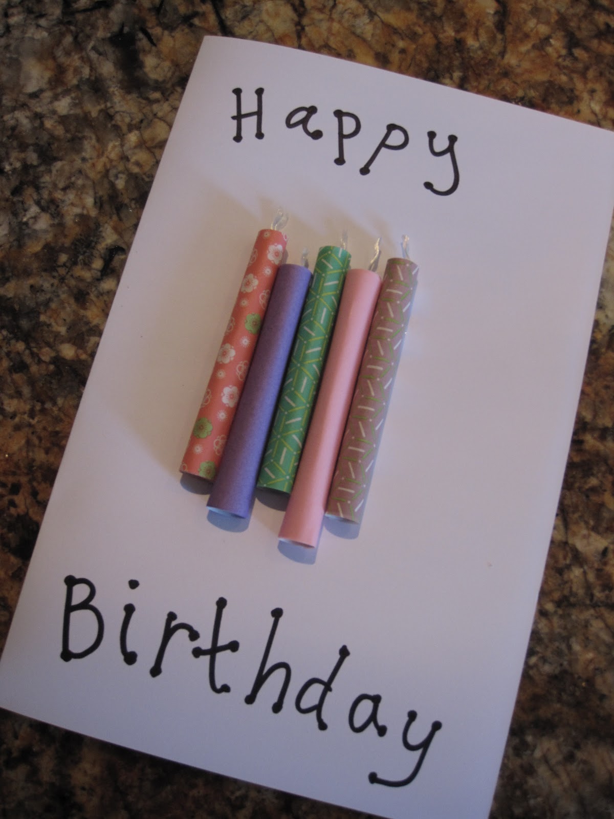 PinFlipped Birthday Candle Card