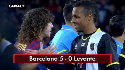 El Barcelona golea al levante 5-0 El Barcelona golea al levante 5-0