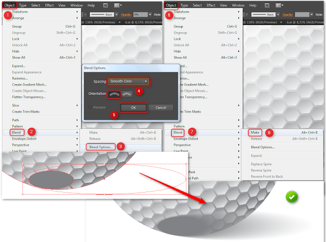 how to create a golf ball in illustrator