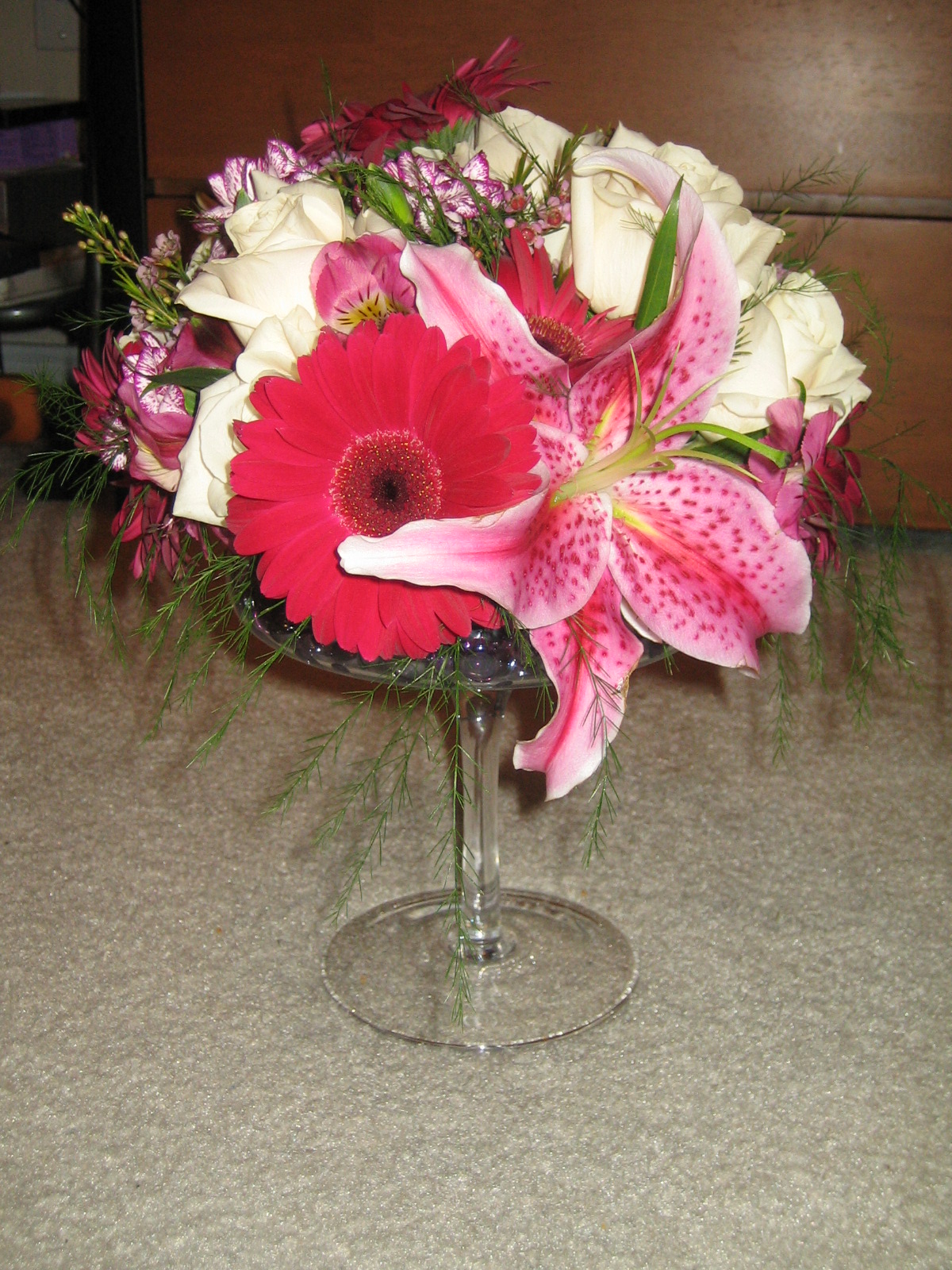 Denise's Press Fractions Wine Blog Wine Glass Flower Arrangements