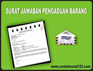 Gambar Contoh Surat Jawaban Pengaduan Barang/Produk