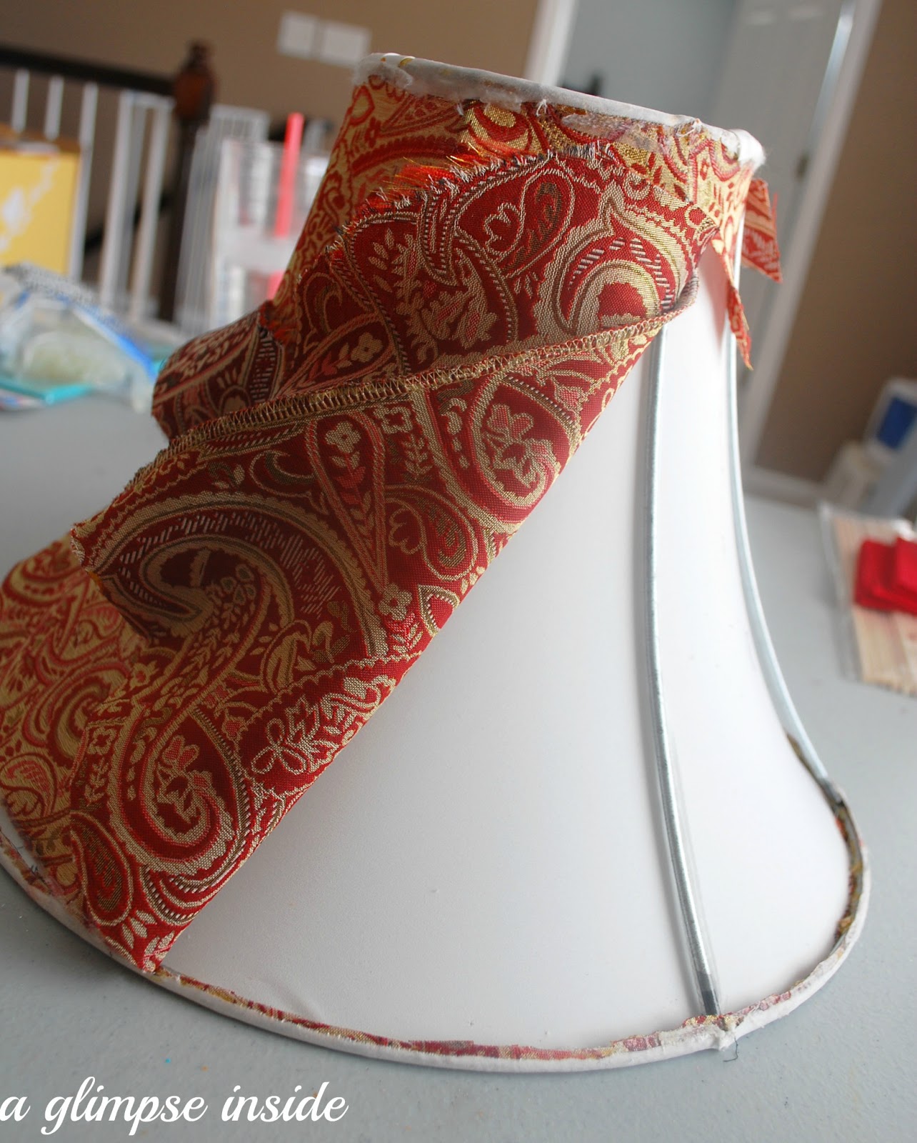 A Glimpse Inside How to Recover a Lampshade