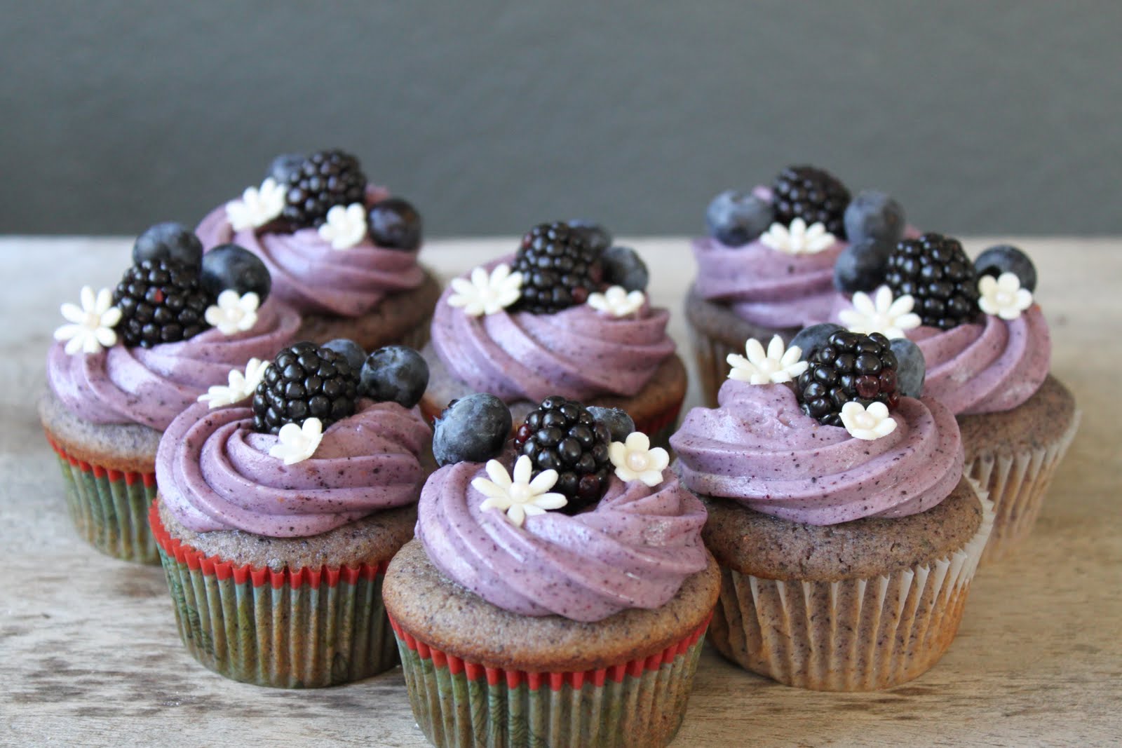 Blueberry Cupcake with Blueberry Cream Cheese Frosting The Little