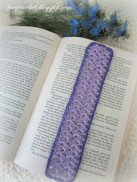 Lacy Crochet: Lacy Lilac Bookmark