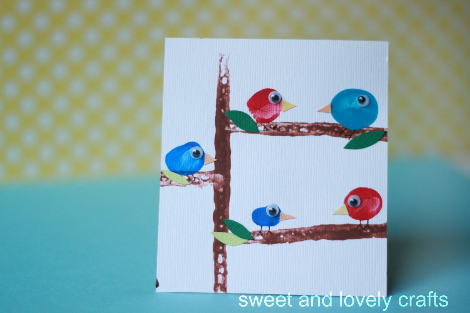 sweet and lovely crafts: red bird. blue bird