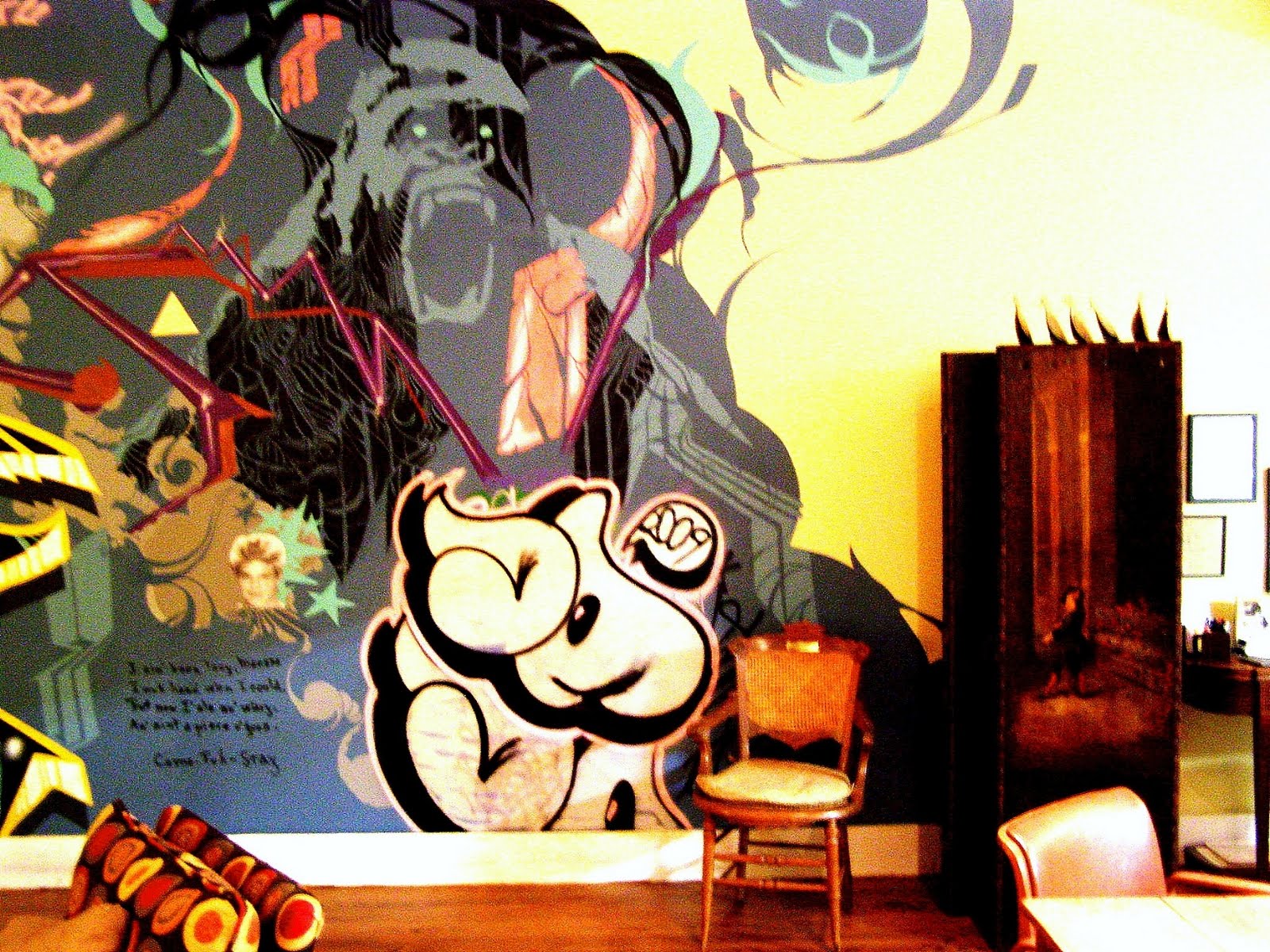 Graffiti Wallpaper Living Room Homebase Wallpaper