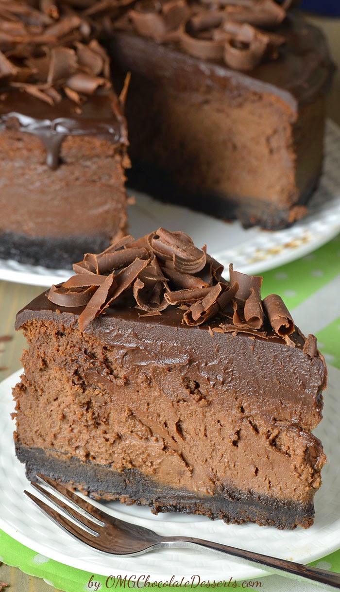 Best Recipes in the World Triple Chocolate Cheesecake
