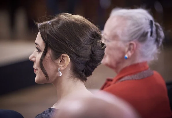  Queen Margrethe and Crown Princess Mary of Denmark attended the presentation of the Christmas Seal for 2015 at the City Hall of Copenhagen, Denmark.