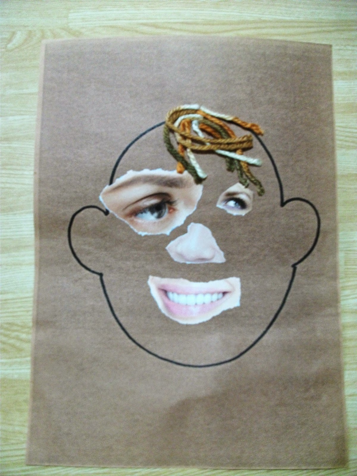 Preschool Crafts for Kids*: Funny Face Collage Craft