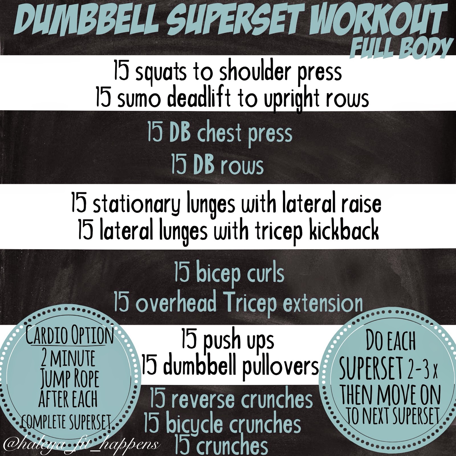 Fit Happens Dumbbell Superset Workout FULL BODY