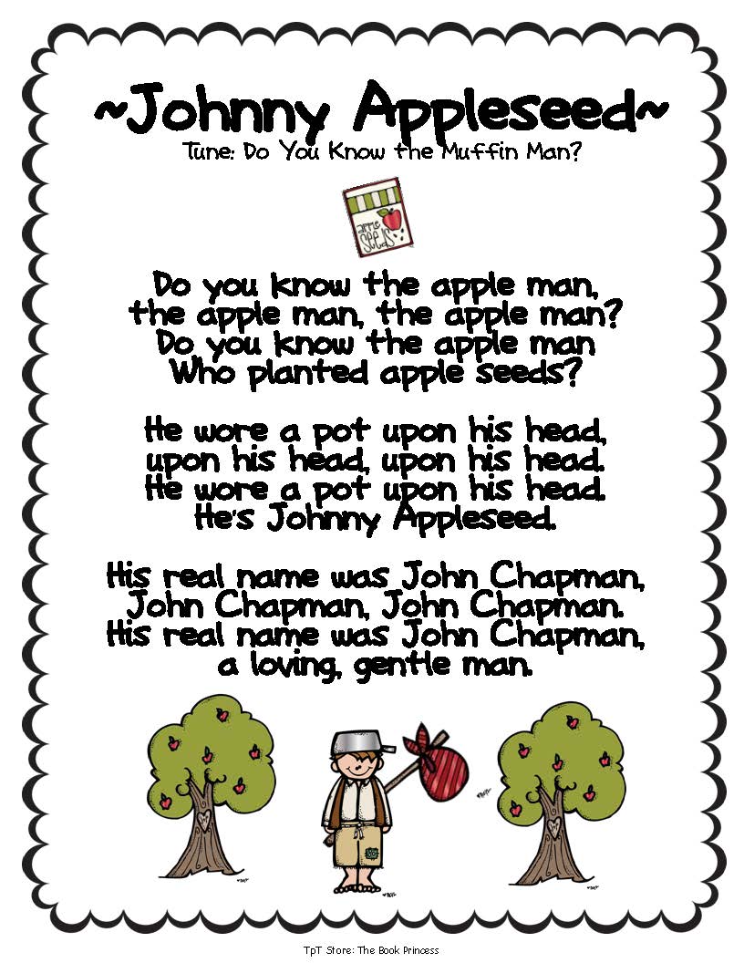Free Worksheet Johnny Appleseed Worksheets free johnny appleseed worksheets abitlikethis poem kindergarten