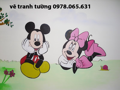 vẽ tranh tường cho bé vẽ tranh tường công chúa cổ tích cho bé