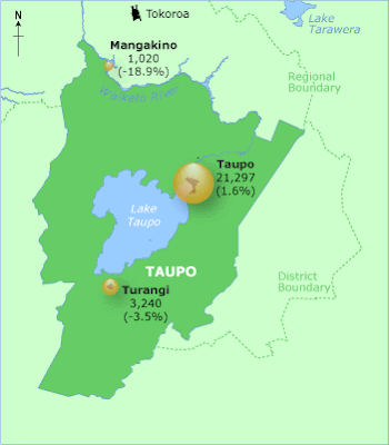 Taupo New Map Zealand City