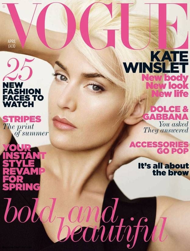 kate winslet short hair vogue. Kate Winslet Vogue Magazine