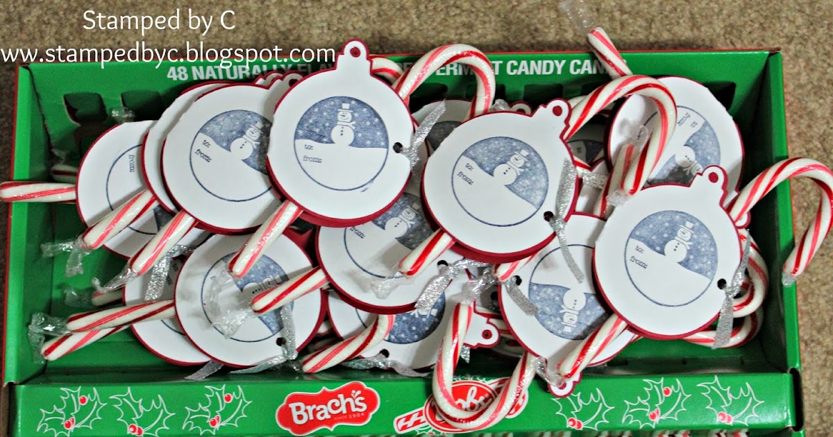 Stamped by C Candy Cane Holder