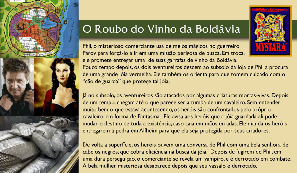 Uma elfa, um anão e um homem-lagarto entram em uma guilda