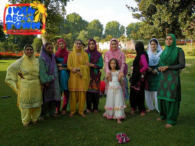 Nishat Bagh Mughal garden in Srinagar, Kashmir, India