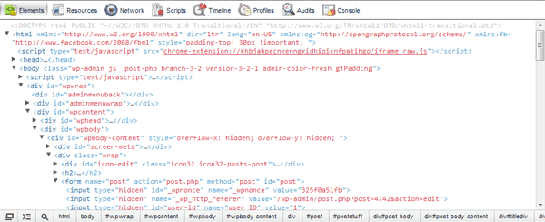 Style Chrome Inspector