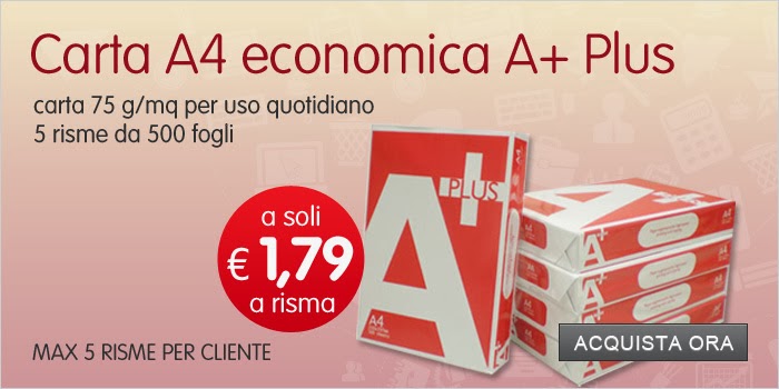 Risme di carta A4 economica: 1,79 euro a confezione « Compralo Qua