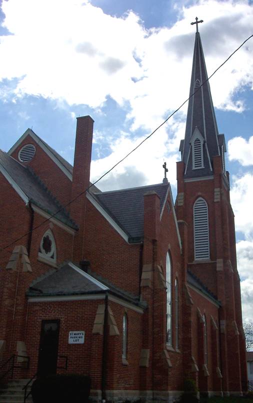 Catholic Architecture and History of Toledo, Ohio St. Mary's, Clyde