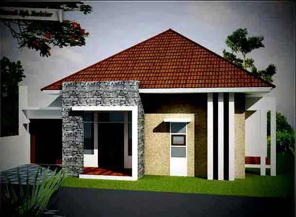 Contoh Gambar Rumah Sederhana  Desain Rumah Sederhana 