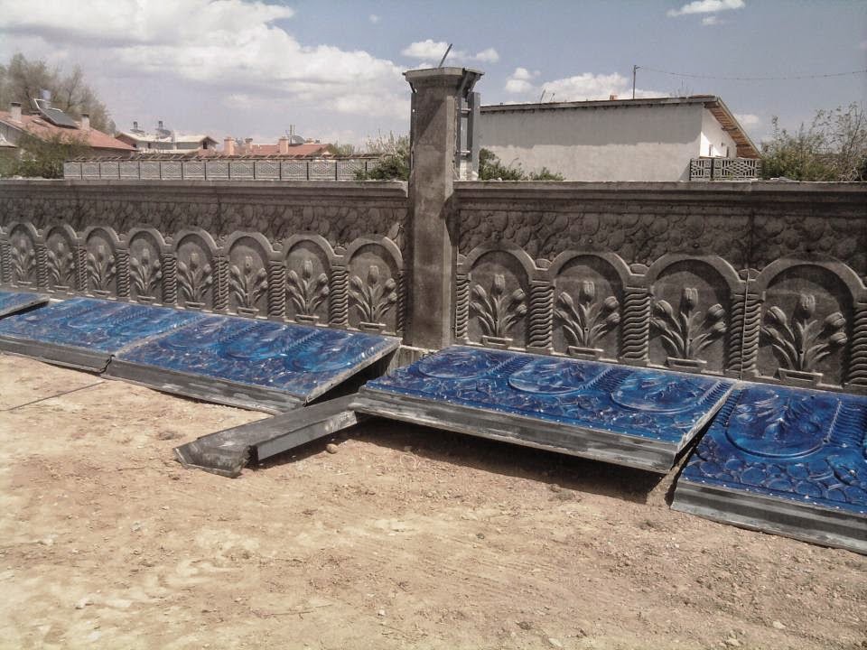 Bahçe duvarı kalıpları, imalatı ve desen dökümü Haziran 2014 Bahçe duvarı kalıpları, imalatı ve desen dökümü Haziran 2014