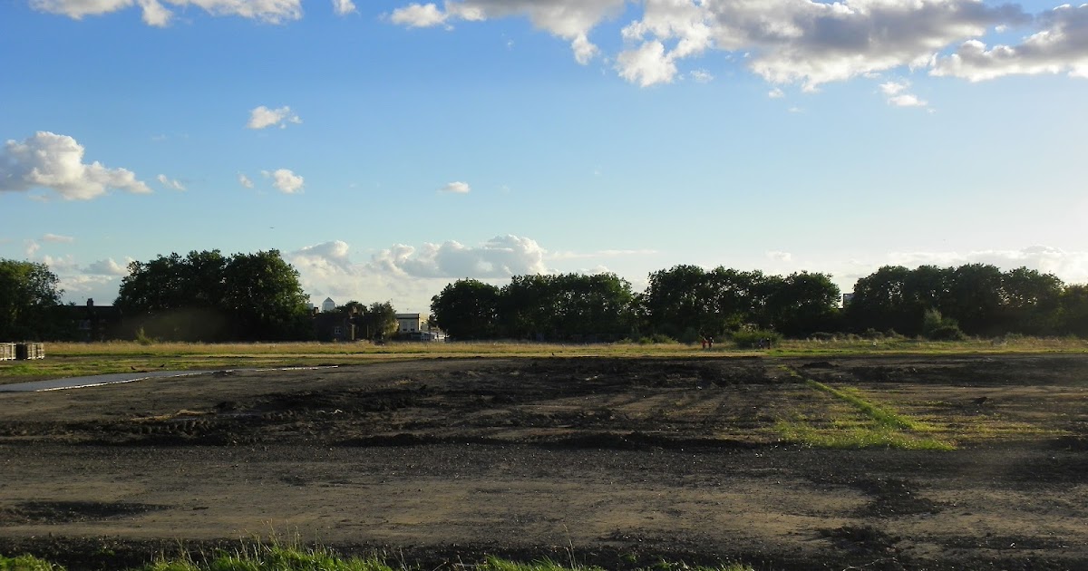 Random Blowe Scar On Wanstead Flats As Olympic Fortress Departs