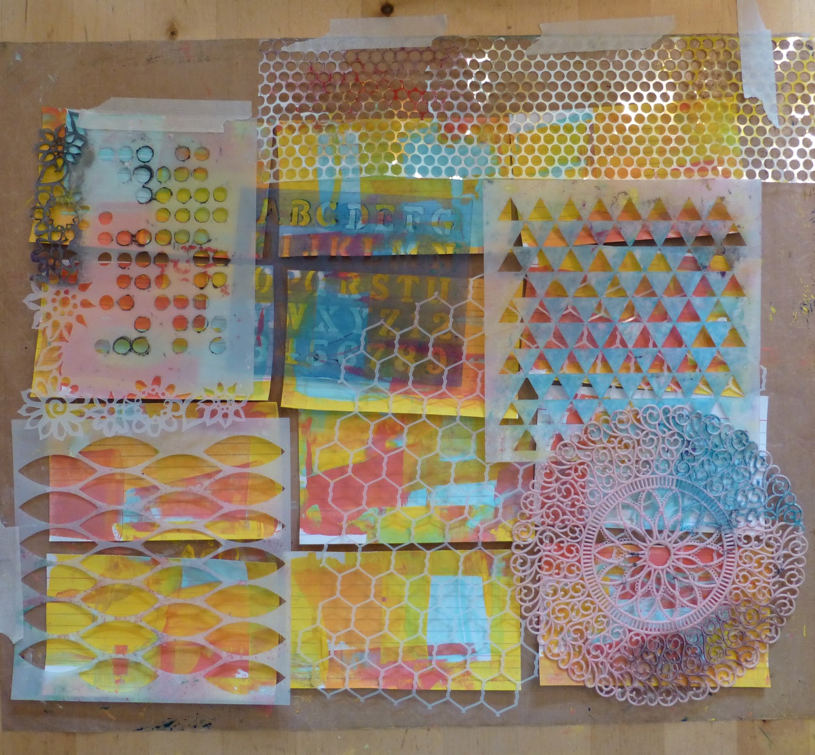 Made by Nicole Mixed Media Backgrounds Tutorial